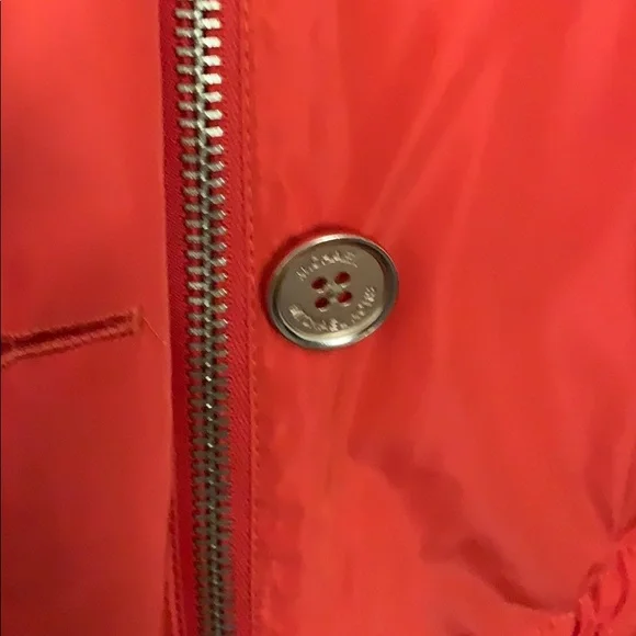 New Michael Kors Hooded Orange anorak‎ rain coat